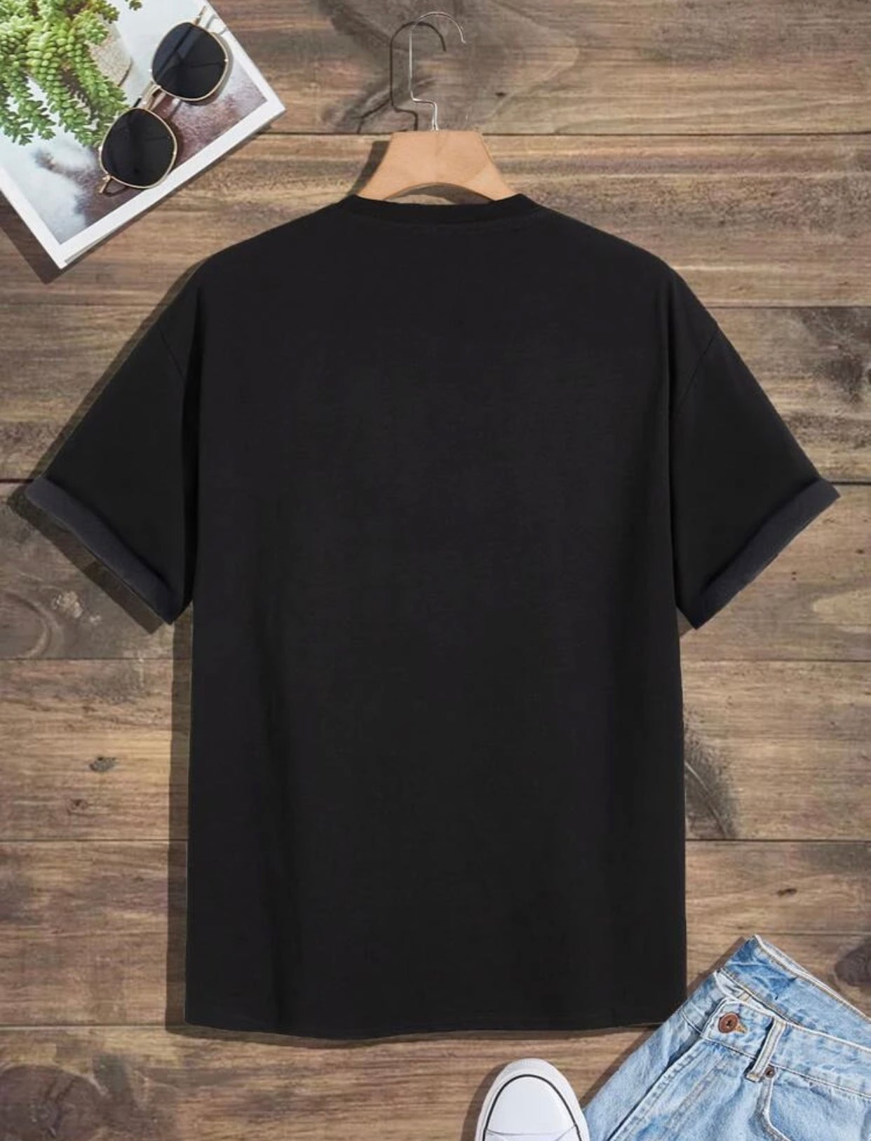 Men’s playing card print tee