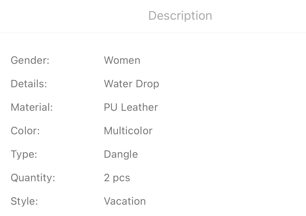 Sunflower pattern water-drop earrings