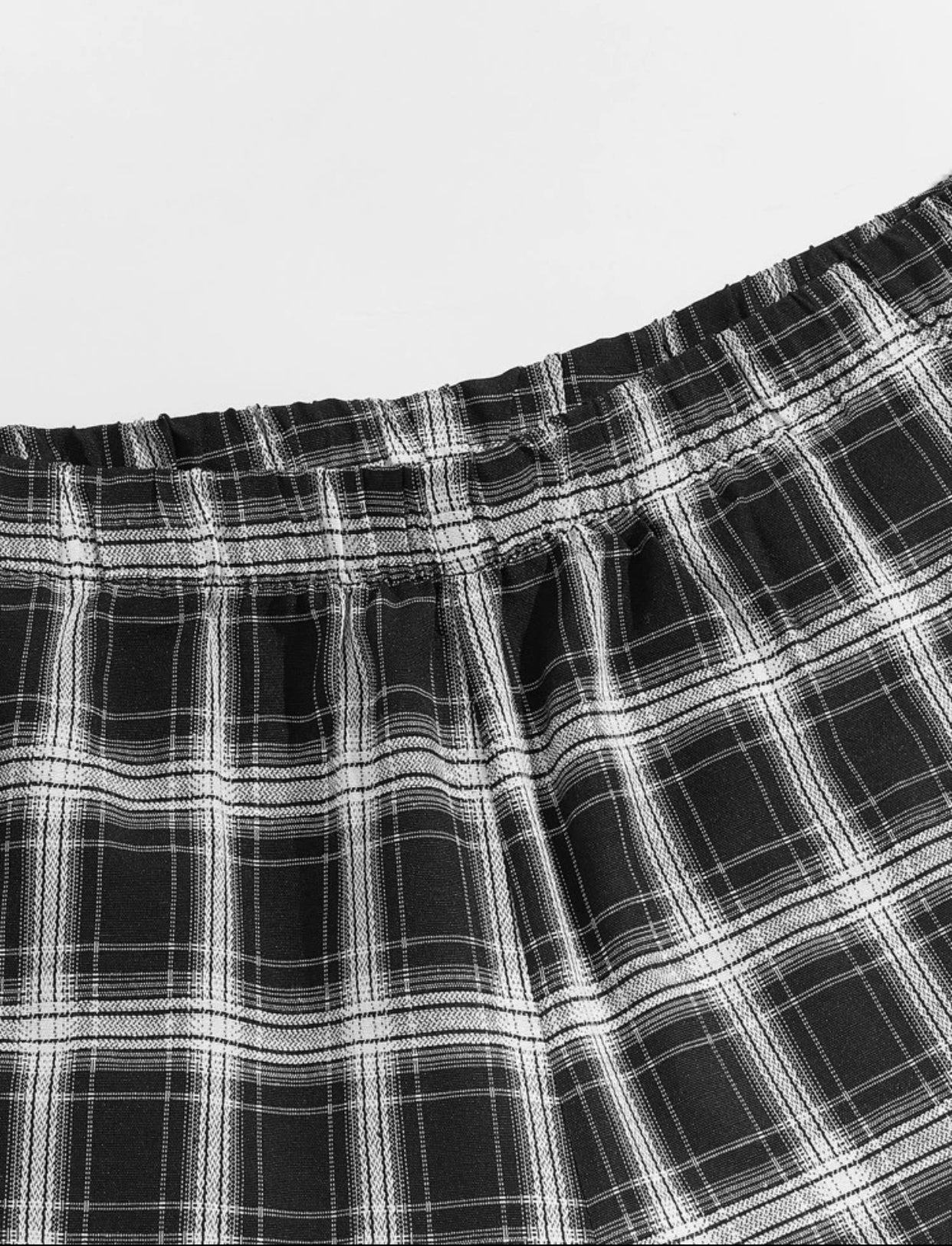 Men’s extended size plaid lounge pants