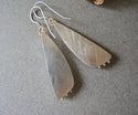 Triangle natural shaped vintage style handmade dangle earrings - Christina’s unique boutique LLC