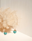 Natural stone drop earrings