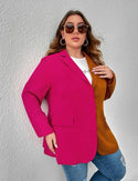 Curve & plus two tone blazer