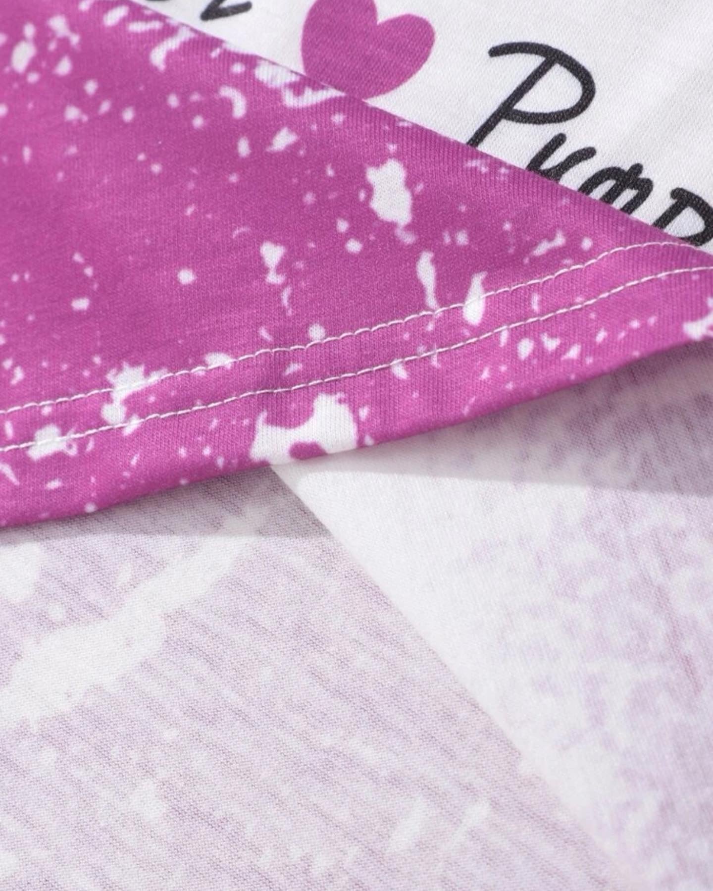 Girls Halloween & Letter Graphic Tee