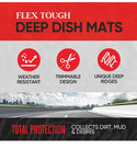 Black FlexTough Contour Liners-Deep Dish Heavy Duty Rubber Floor Mats