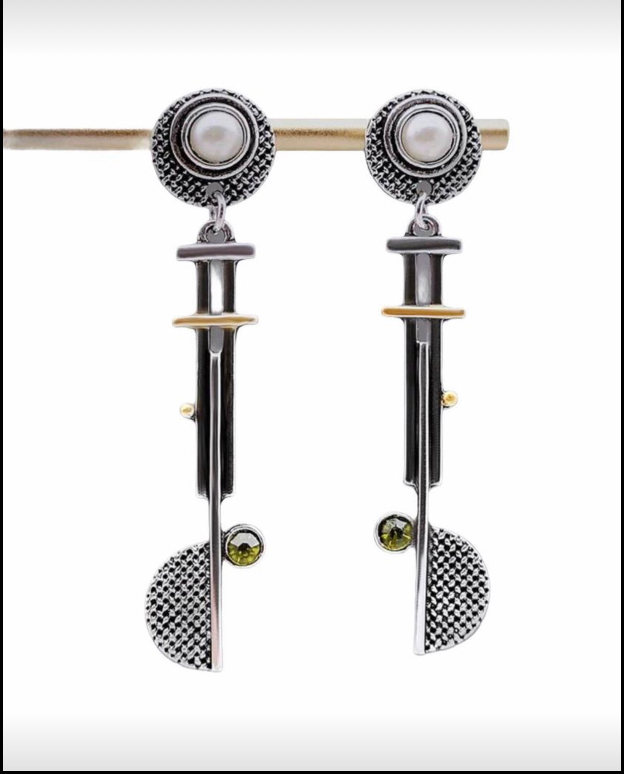 Fun, unique abstract decor drop earrings