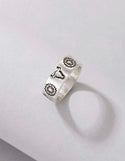 Flower & Bull Head Pattern Ring