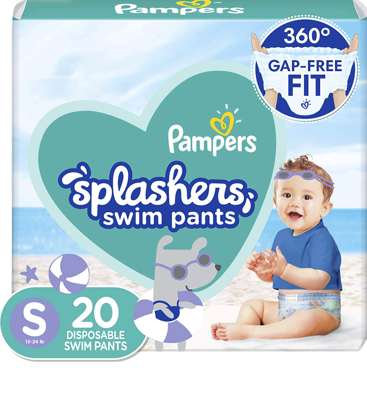 Pampers Splashers Swim Diapers Size S 20 Count