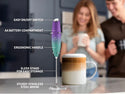 Zulay Original Milk Frother Handheld Foam Maker for Lattes