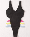 Cut-out one piece swimsuit