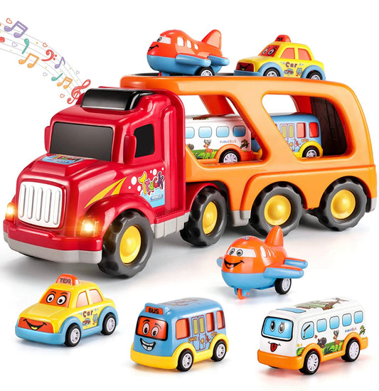 Toddler Carrier Truck Transport Vehicles Toys - 5 in 1 Toys