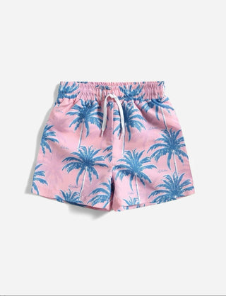 Buy multicolor Boys Coconut Print Swim Shorts