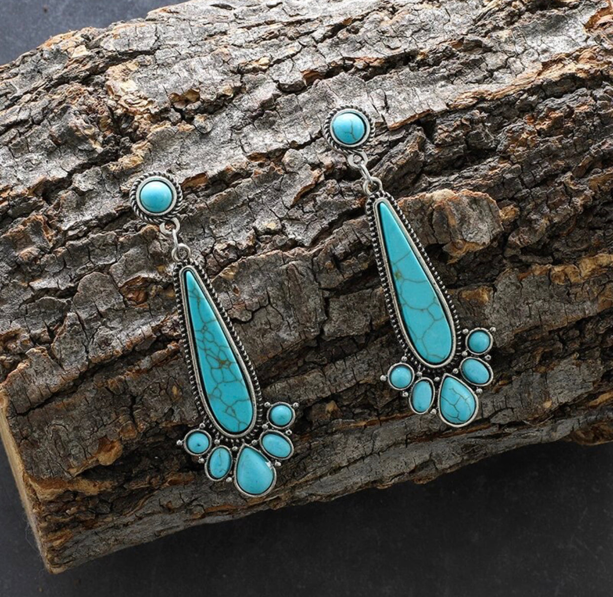 New Synthetic Turquoises Earring For Women.