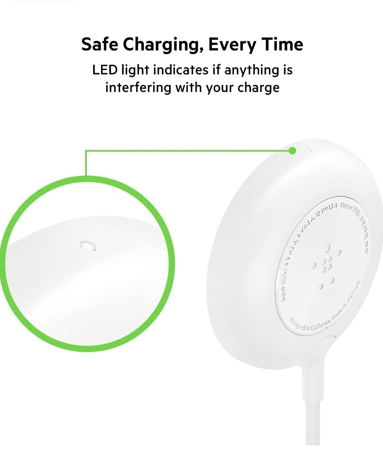 Magnetic Wireless Charger (Power Supply Included)