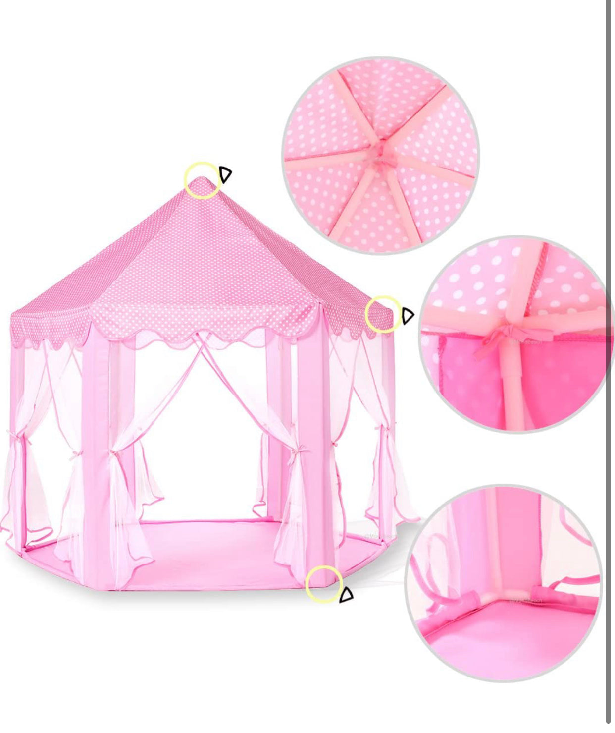Girls Large Playhouse Kids Castle - Christina’s unique boutique LLC