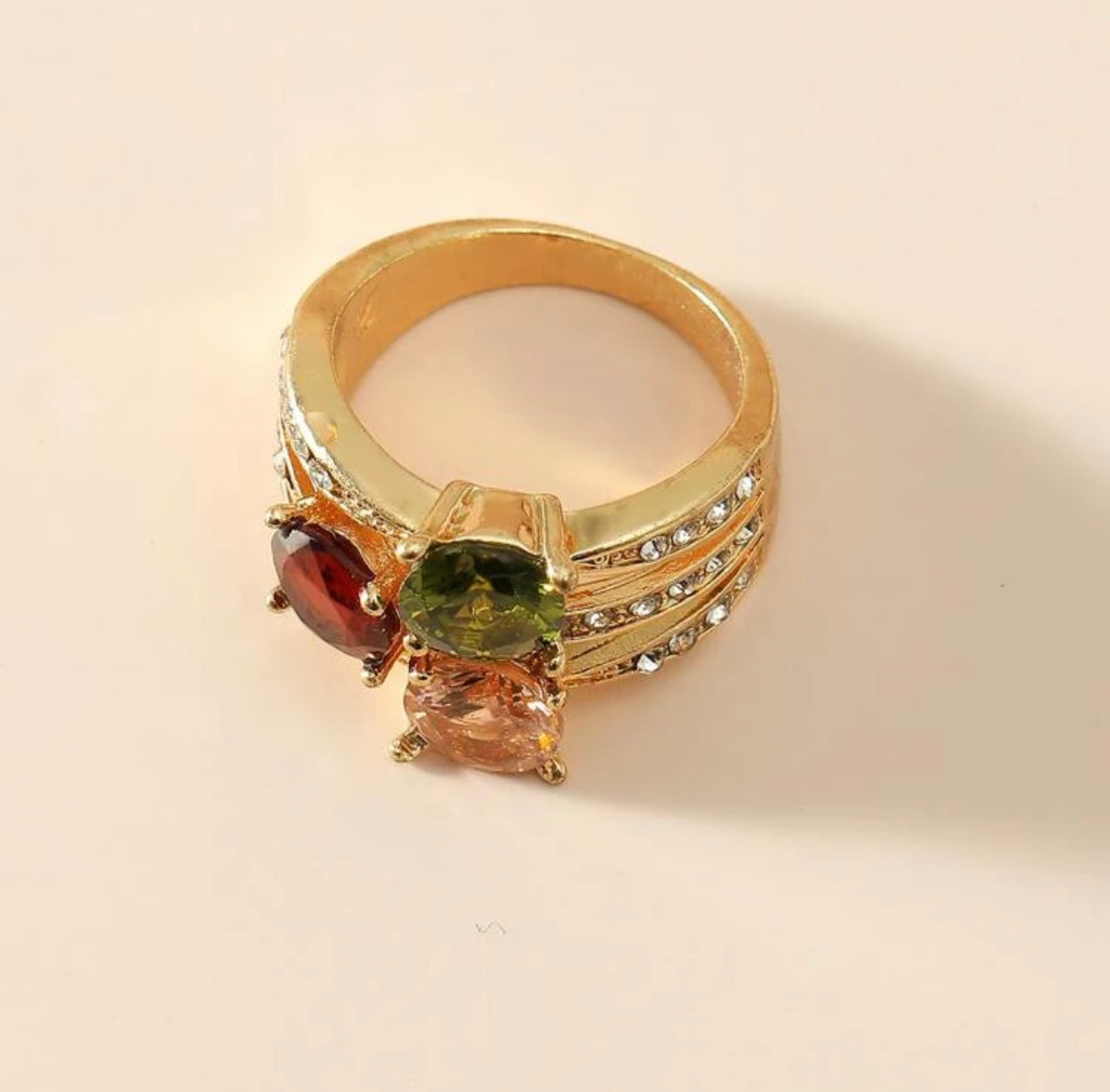 Rhinestone decor ring. Size 8. - Christina’s unique boutique LLC