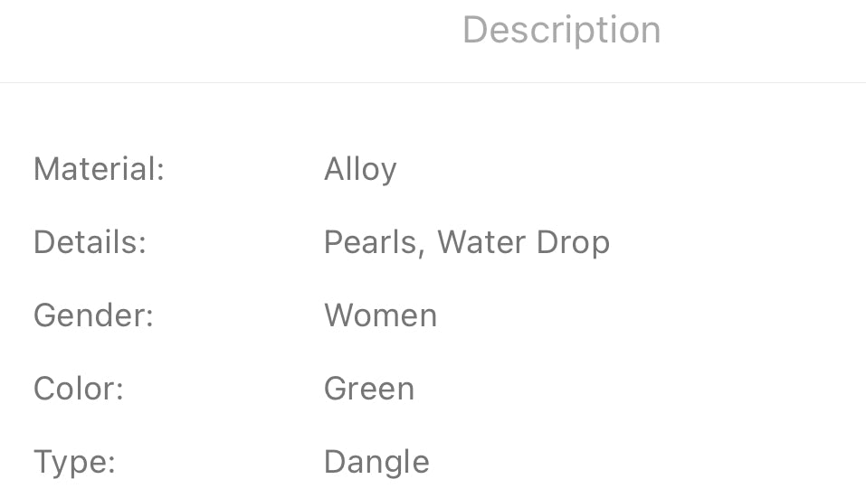 Faux pearl decor earrings