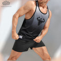 Men’s ombré print sports tank top with shorts - Christina’s unique boutique LLC