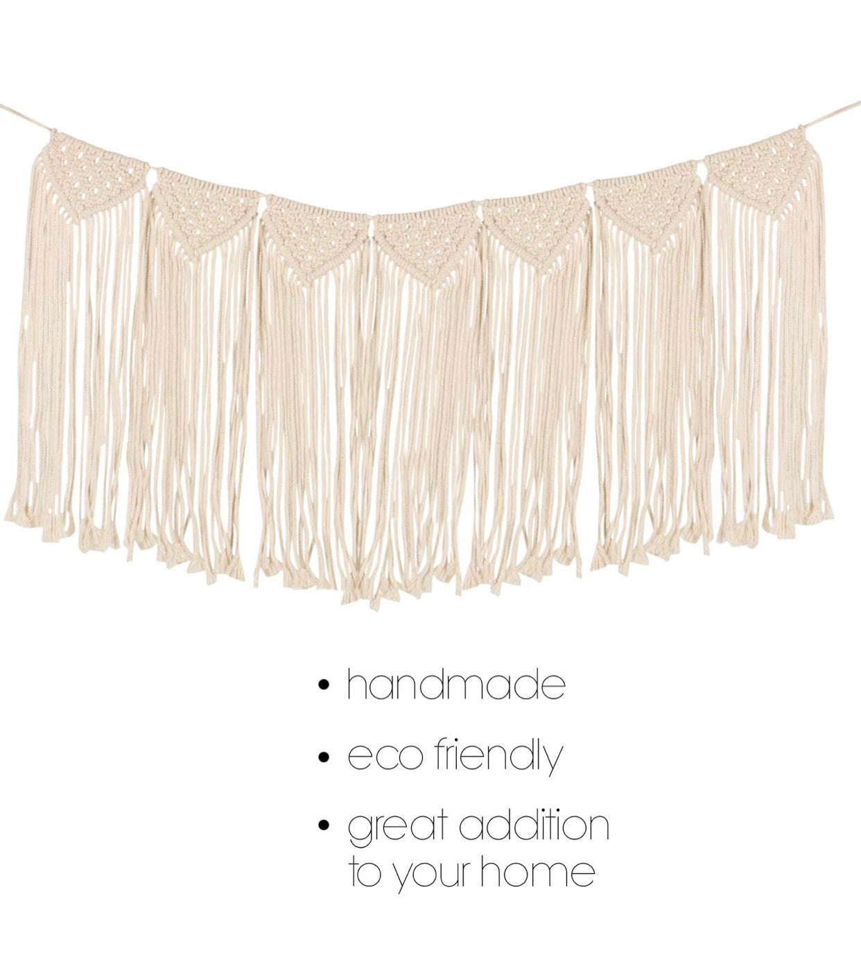 Cream macrame wall hanging - Christina’s unique boutique LLC