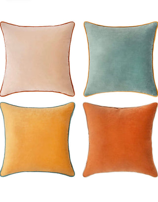 Decorative Throw Pillow Covers Cushion Cases, Set of 4 Soft Velvet Modern Double-Sided Designs(Inserts Not Included)