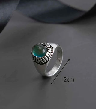 Men’s color changing gemstone decor ring. Size 9.