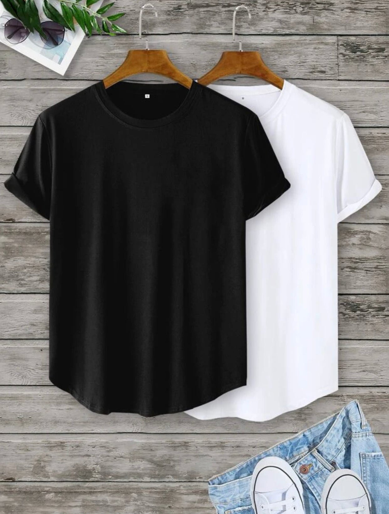 Men’s 2 pack solid crew neck tee