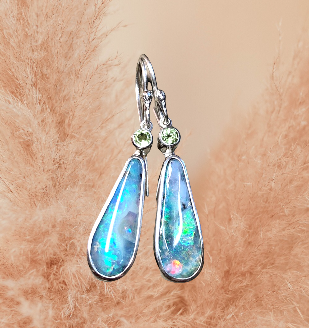Gorgeous moonstone inspired dangle earrings