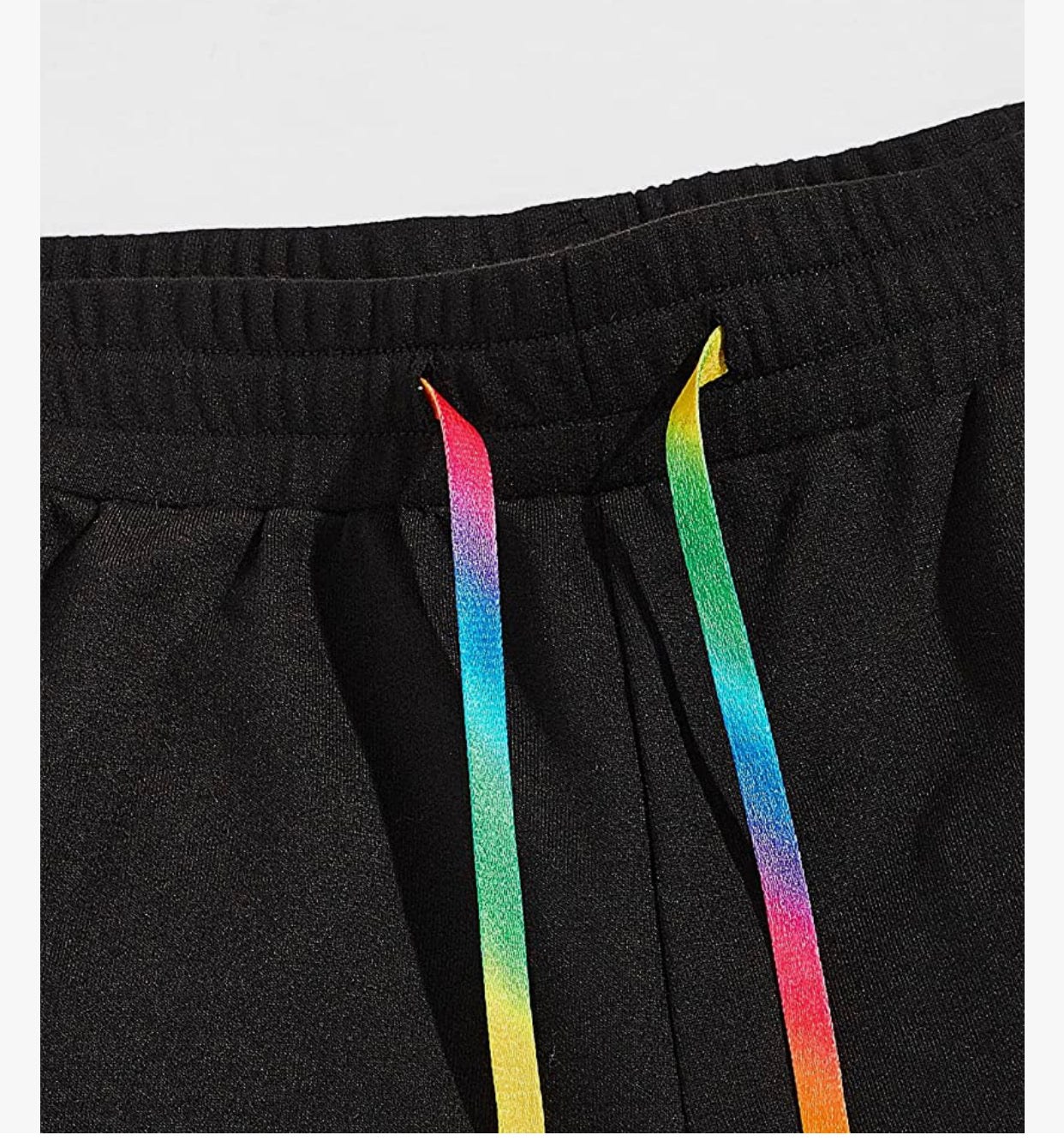 Men's Cartoon Graphic Drawstring Shorts Athletic Gym Workout Shorts with Pocket