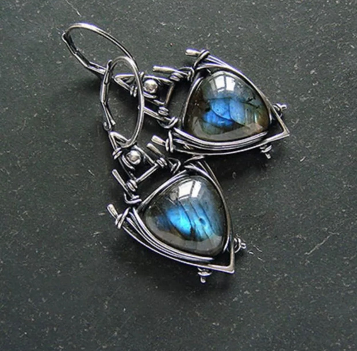 Vintage inspired retro dangle earrings