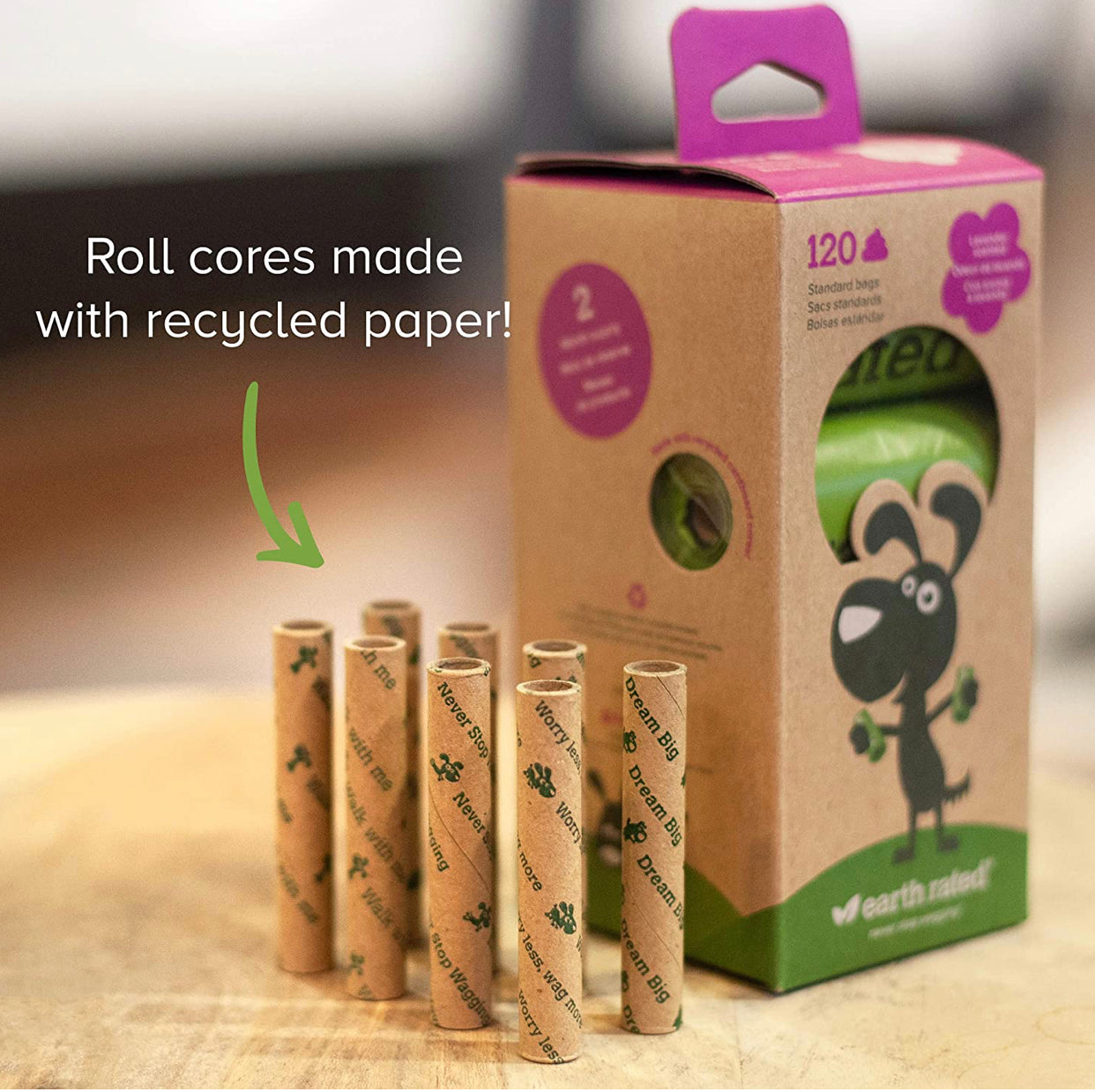 Dog Poop Bags, Extra Thick and Strong Poop Bags for Dogs, Guaranteed Leak-proof, 15 Doggy Bags Per Roll, Each Dog Poop Bag Measures 9 x 13 Inches