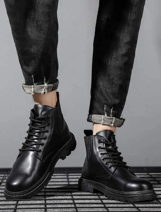 Men’s lace-up front combat boots