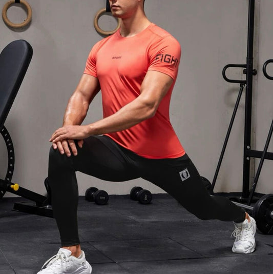 Men letter graphic 2 in 1 sports set