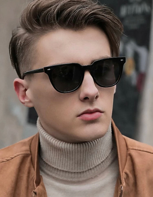 Men rivet decor polarized sunglasses - Christina’s unique boutique LLC