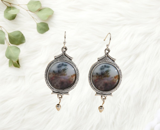 Vintage decor drop earrings