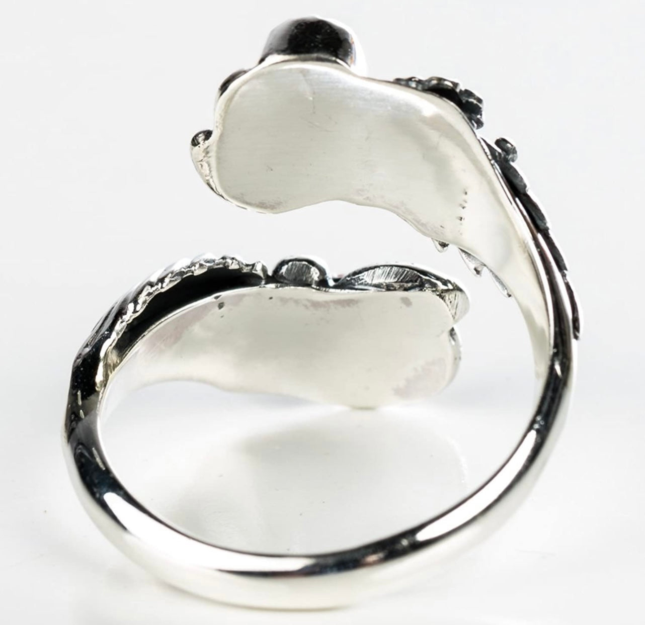 Sterling Silver Natural Turquoise Stone Ring. Adjustable in Size