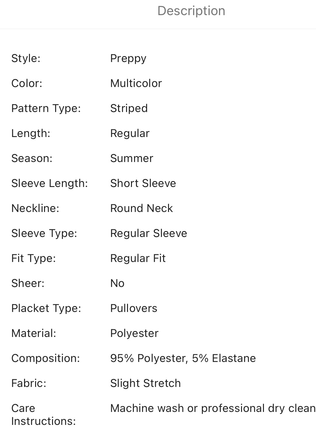 Men’s block stripe tee