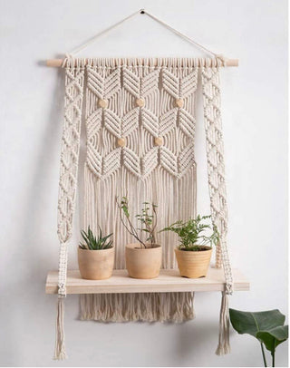 Mifflin Infinity Macrame Wall Hanging Shelf - Christina’s unique boutique LLC