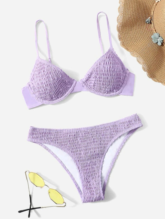 Smock underwire bikini swimsuit