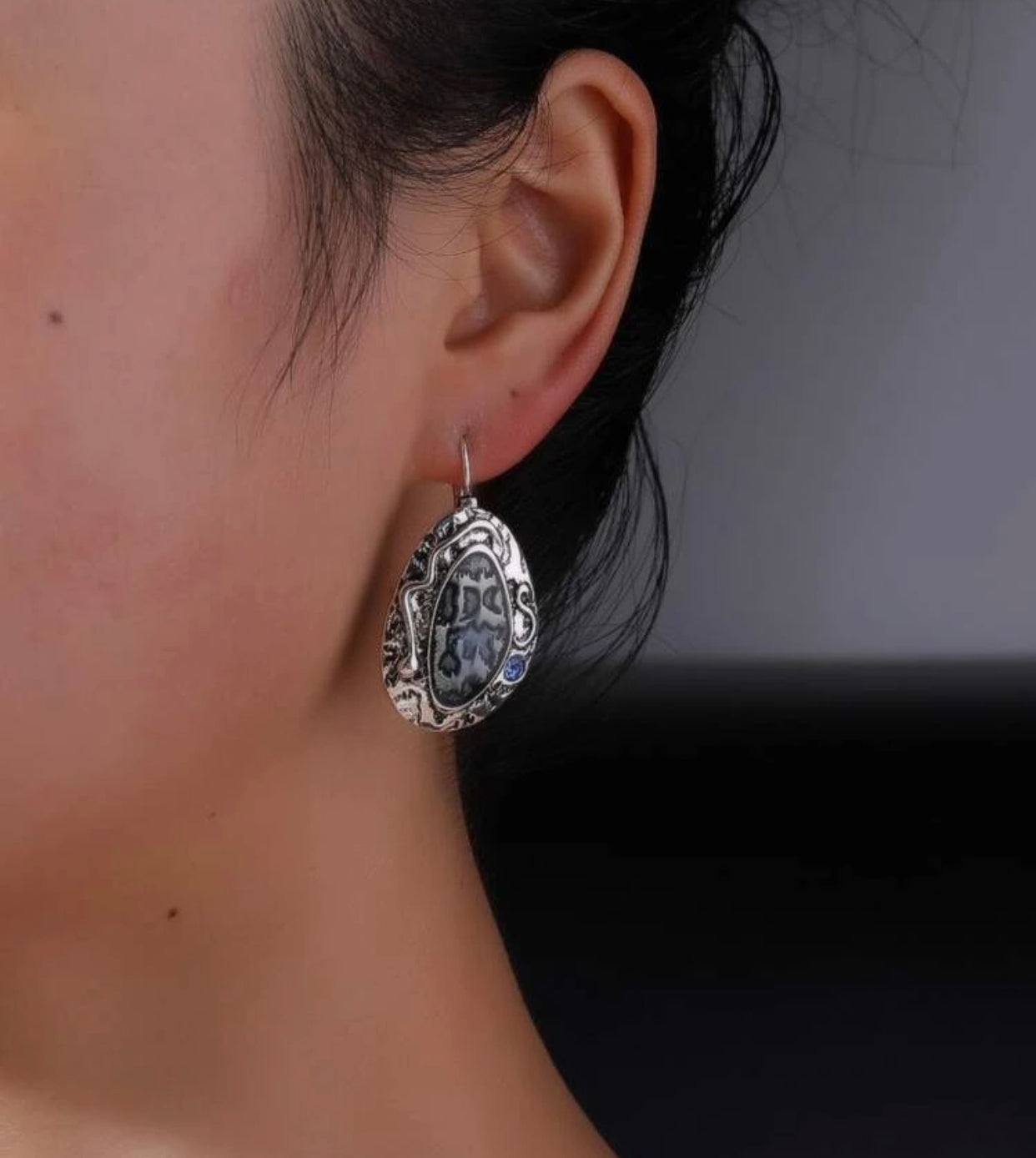 Irregular geometric drop earrings