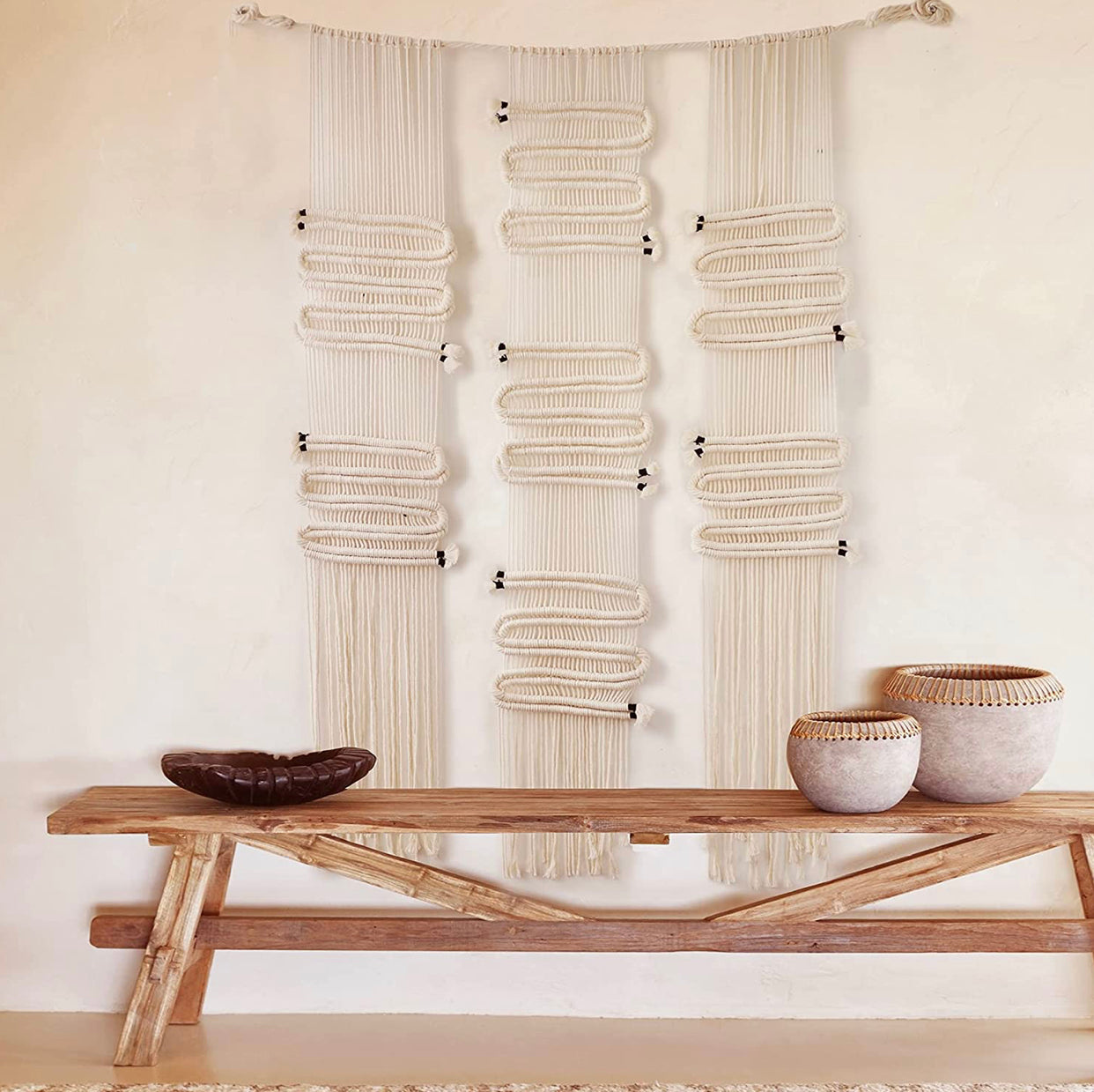Macrame Wall Hanging Macrame Wall Decor Large Hand Woven Wall Art Home Décor 40"W*32"L