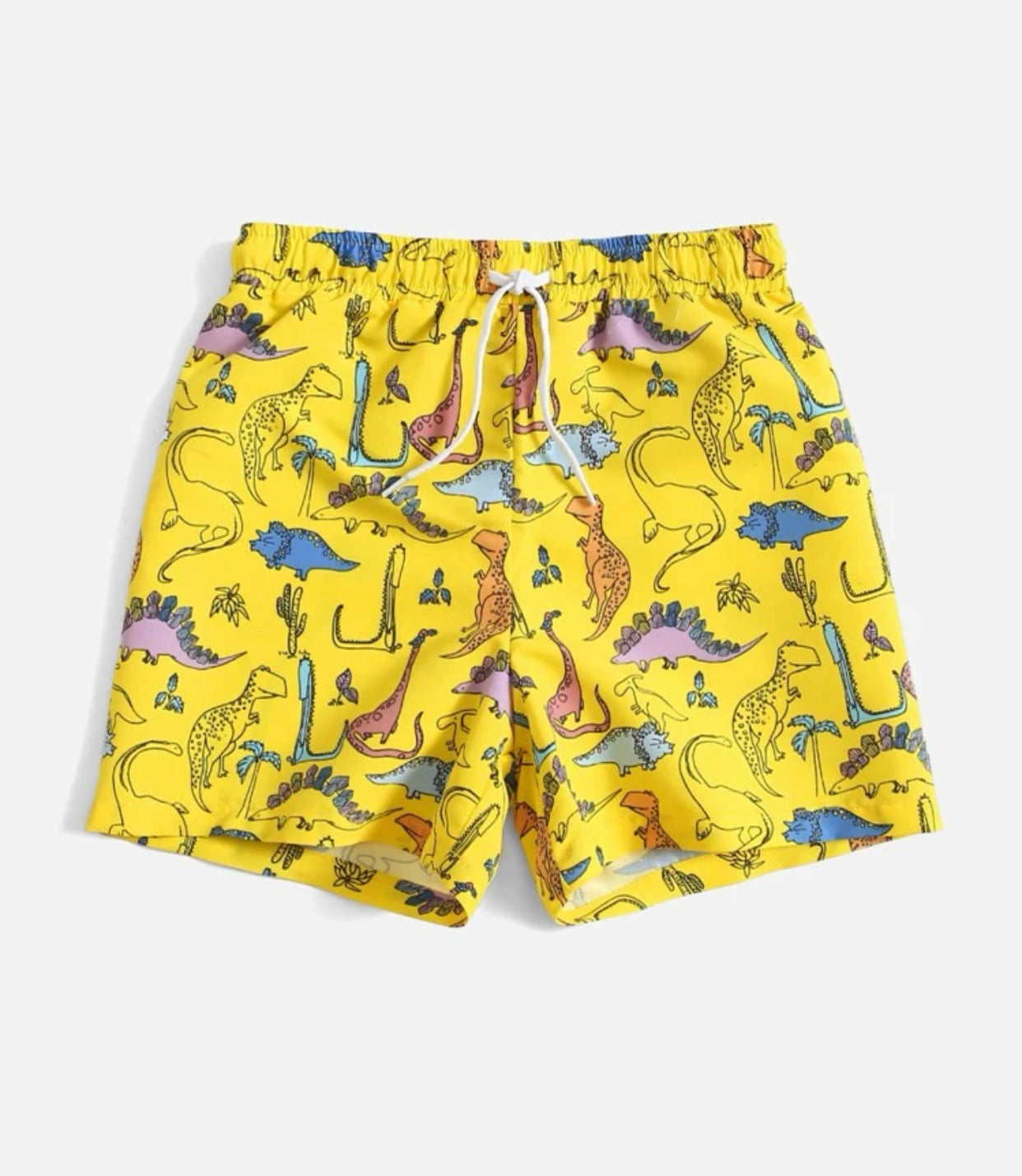 Toddler boys dinosaur print swim shorts