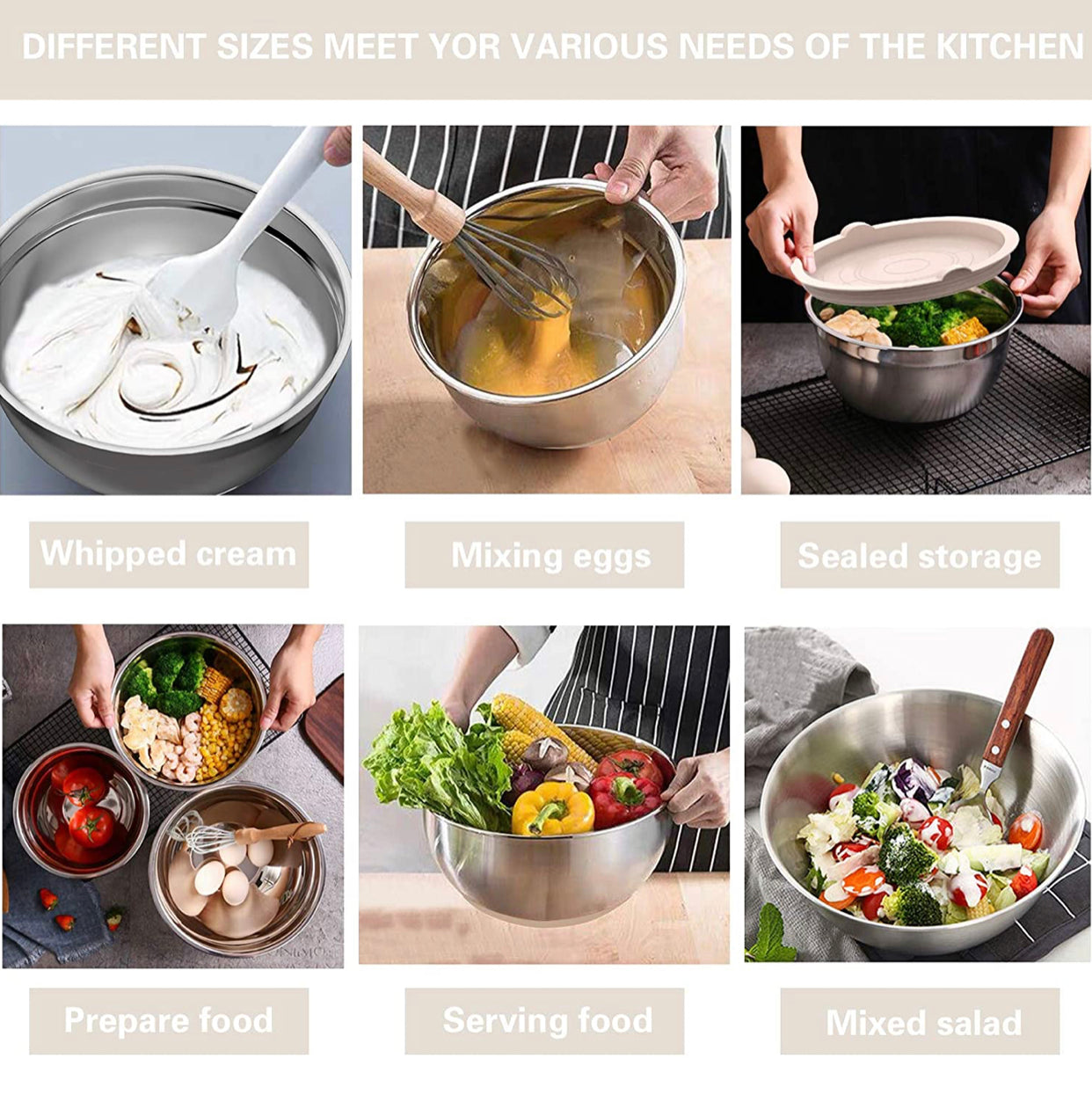 Mixing Bowls with Airtight Lids