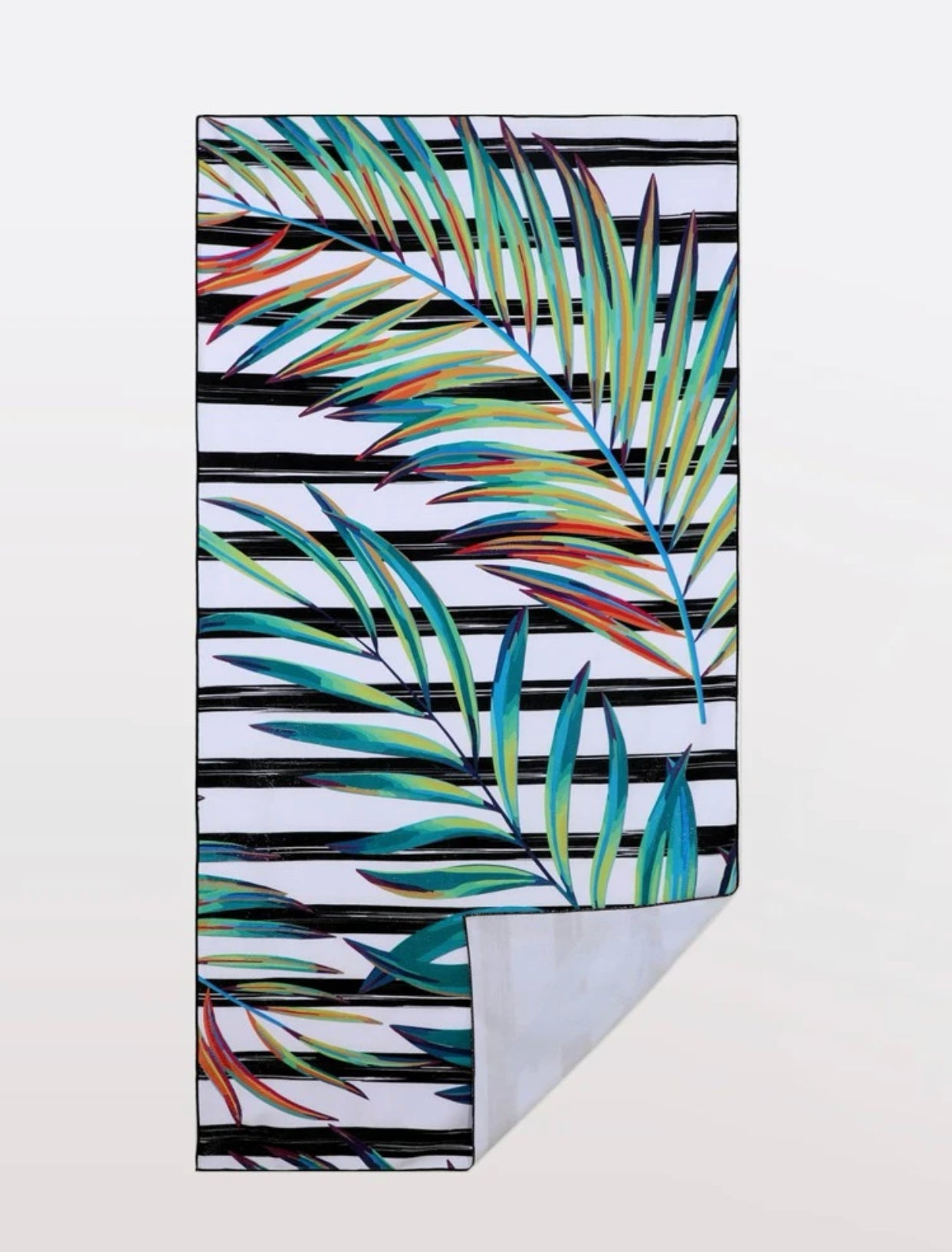 Plant print beach blanket