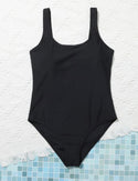 Teen Girls Solid One Piece Swimsuit