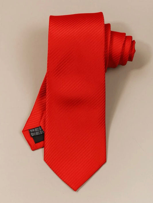 Men Diagonal Striped Tie