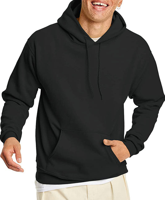 Hanes Men's Sweatshirt, EcoSmart Fleece Hoodie, Cotton-Blend Fleece Hooded Sweatshirt, Plush Fleece Pullover Hoodie
