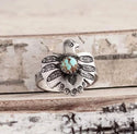 Classic Peacock Pattern Shape Metal Ring