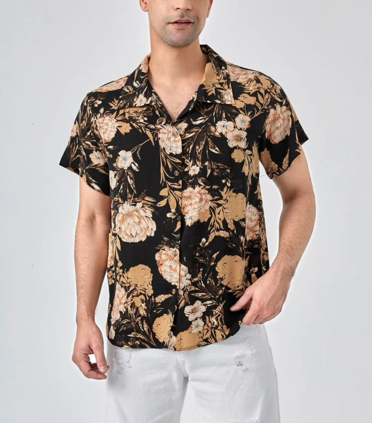 Men’s floral print shirt