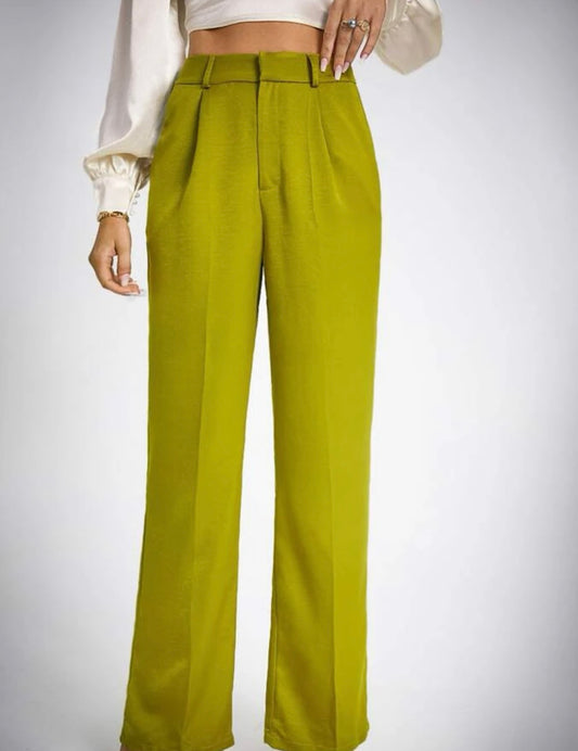 Tall high waist slant pockets straight leg pants