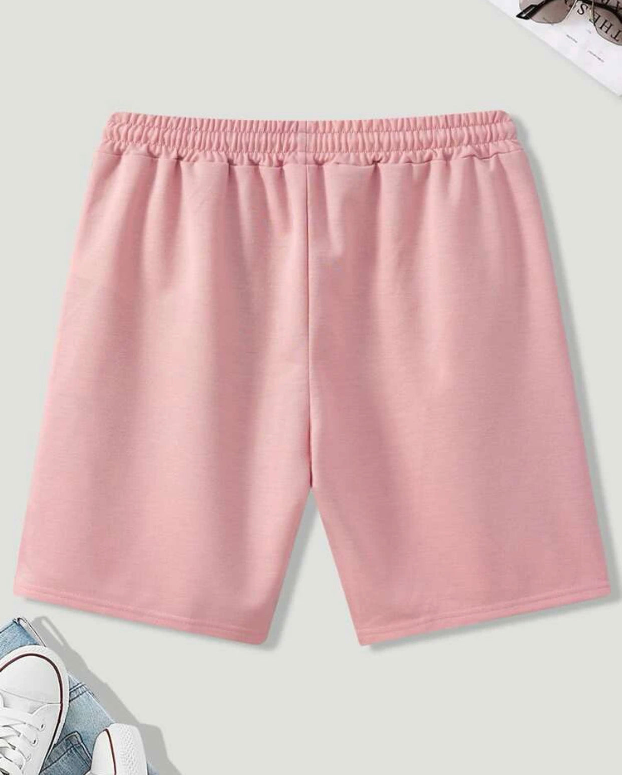 Men’s cartoon & letter graphic shorts