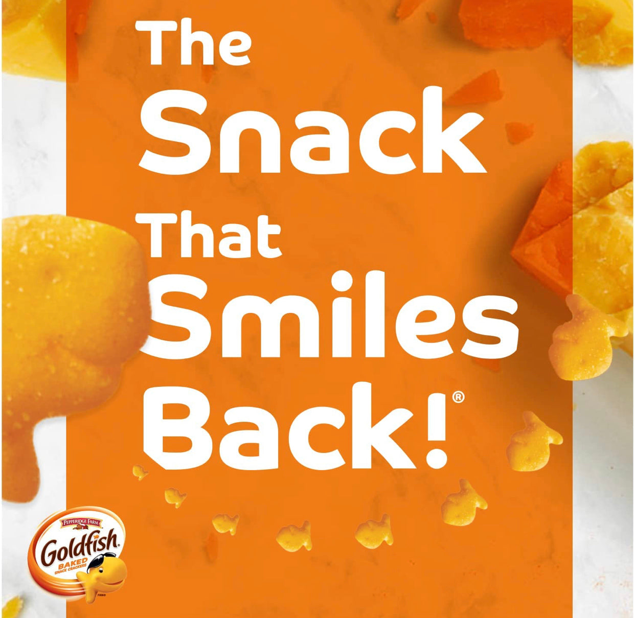 Goldfish Crackers Big Smiles with Cheddar, Colors, and Pretzel Crackers, Snack Packs, 30 CT Variety Pack Box